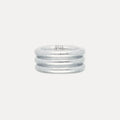 BudhaGirl Silver All Weather Rings (Set of 3)